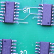 Open surface conductors ready for repair.